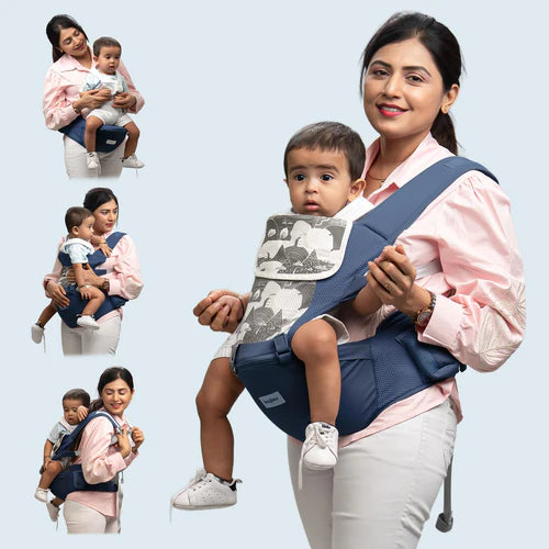 Ergonest Hip Seat Baby Carrier-BLUE