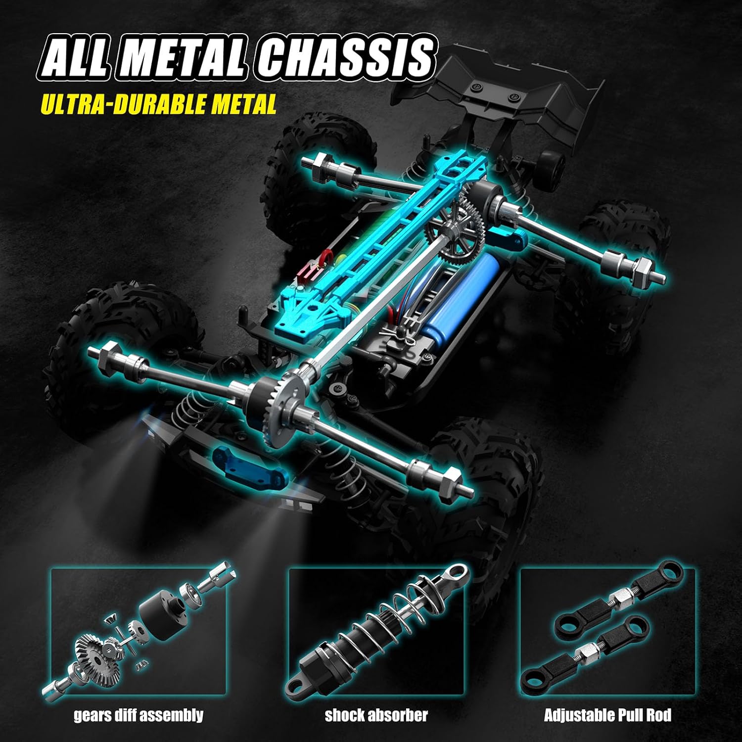 1:16 Brushless Fast Race Remote Control Trucks