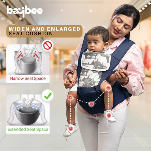 Ergonest Hip Seat Baby Carrier-BLUE