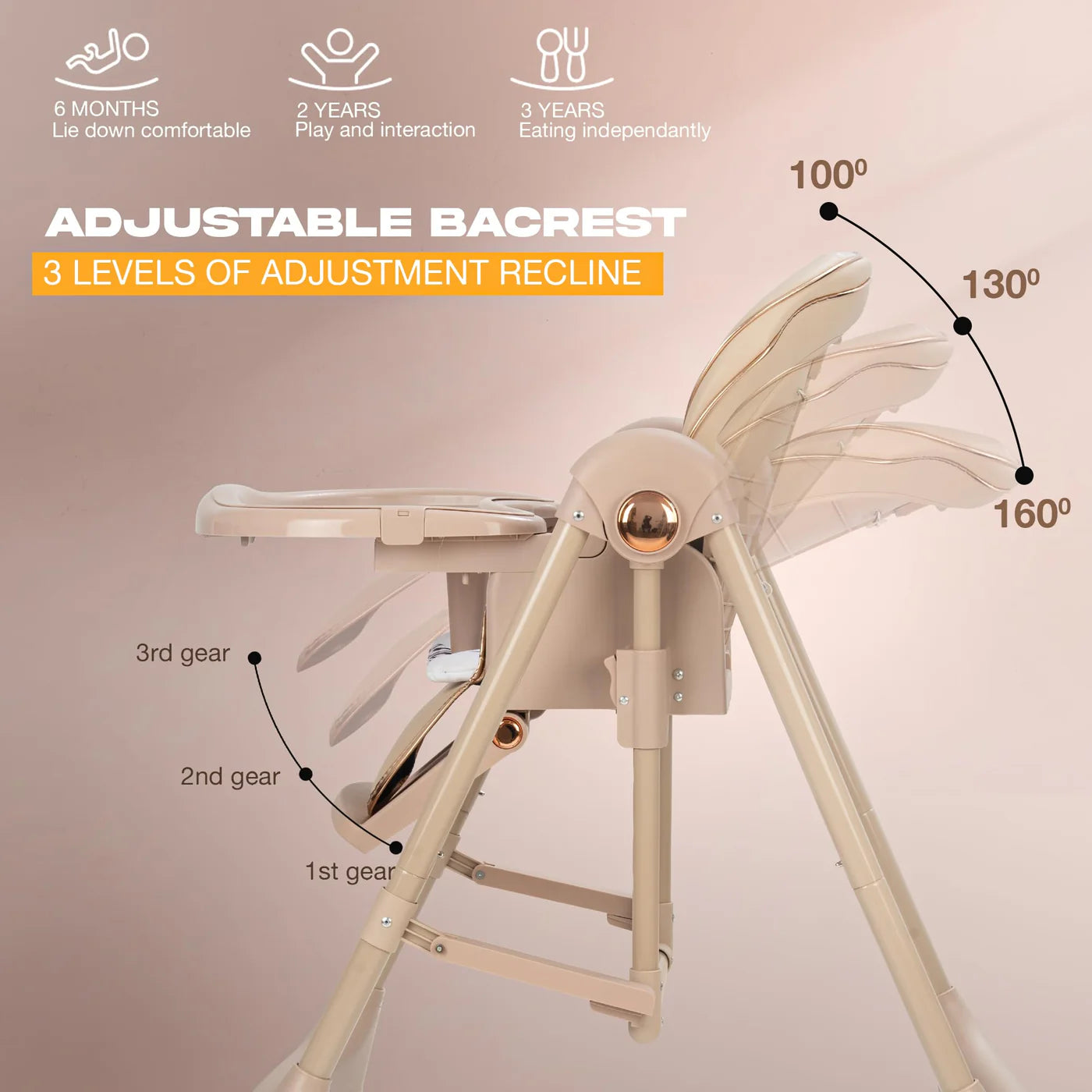 HIGH CHAIR  (BEIGE)