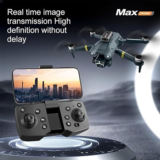 M3 Max Brushless Drone with 4K Camera, WiFi FPV, 1080P HD, Dual Foldable, RC Drone, Altitude Hold, Headless Mode, Visual Positioning, Auto Return, App Control, Multicolor
