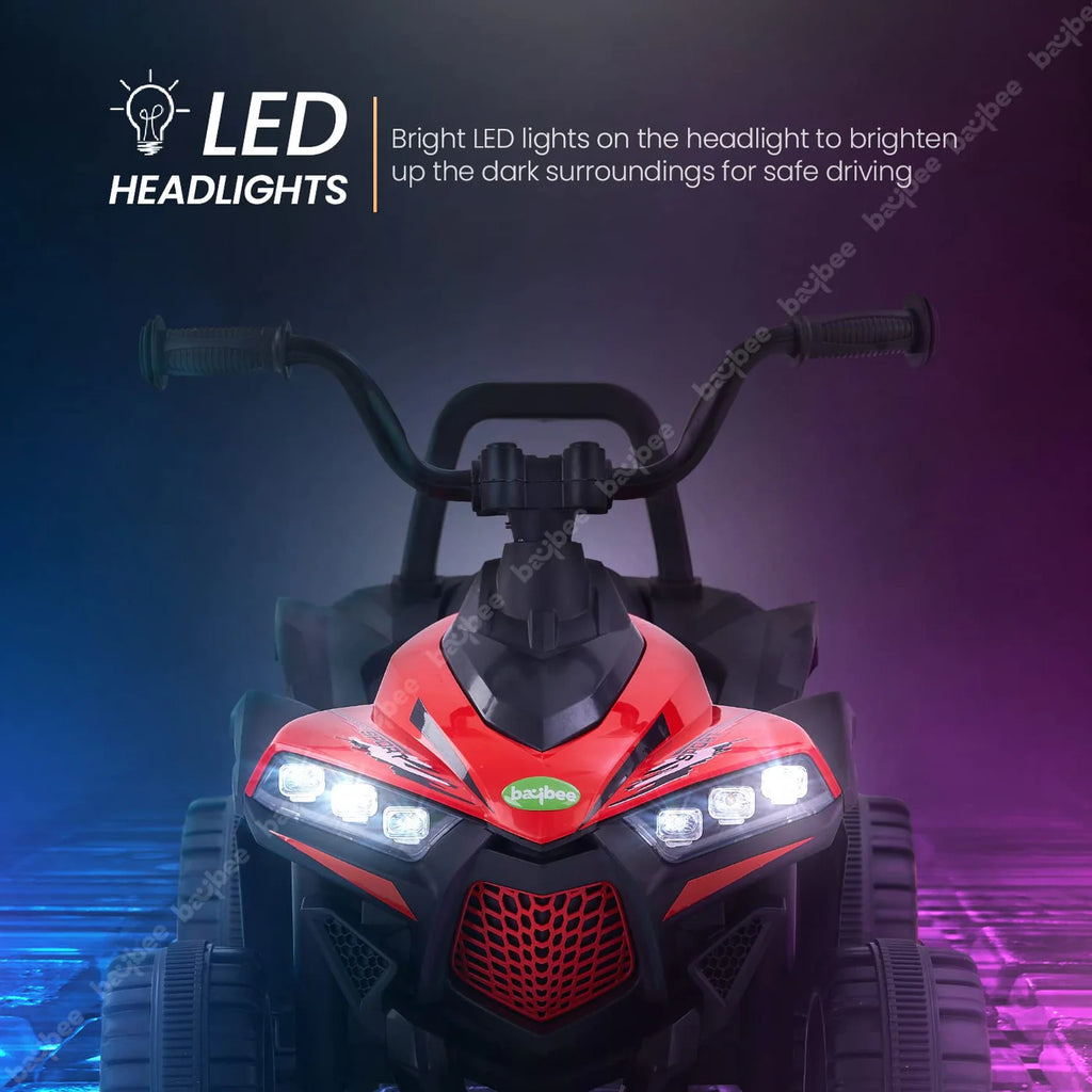 Monster ATV Rechargeable Battery Operated Electric Kids Bike  (RED)