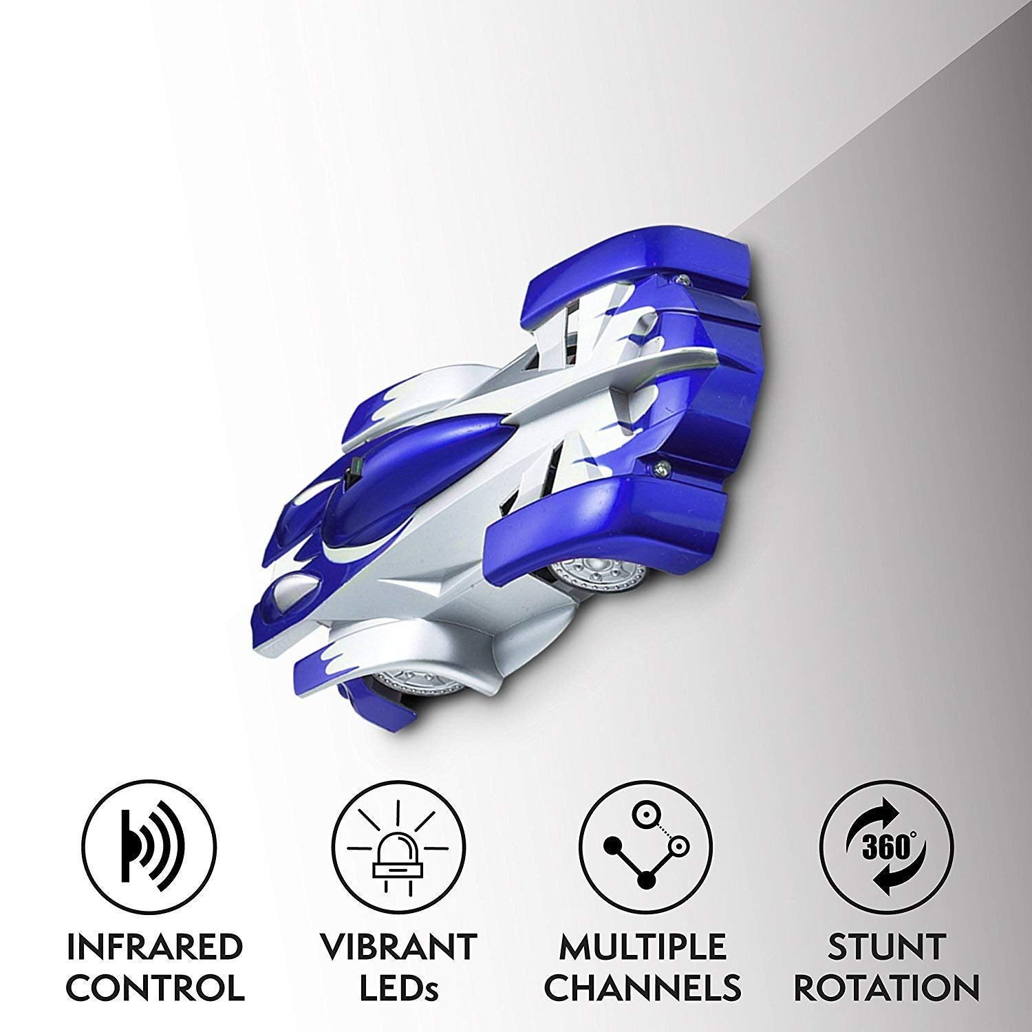 Wall Climbing Rechargeable RC Car- Blue