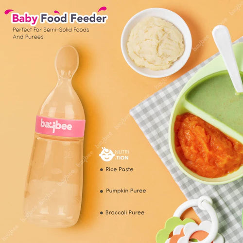 Food Squeeze Feeder Anti-Colic & BPA Free with Spoon
