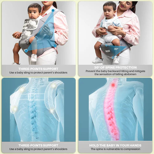 Ergonest Hip Seat Baby Carrier-GREY