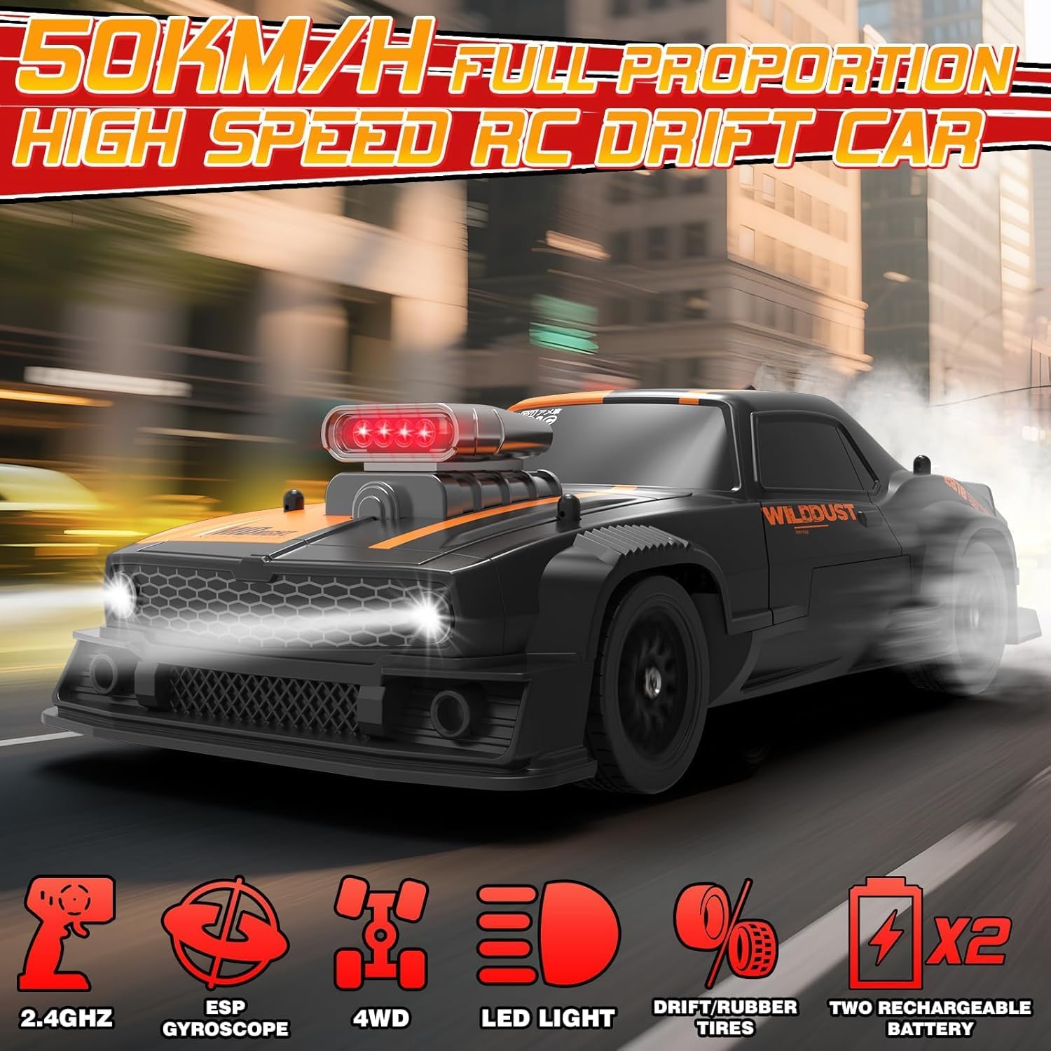 1:16 RC Drift Car 4WD 2.4GHz Remote Control Cars