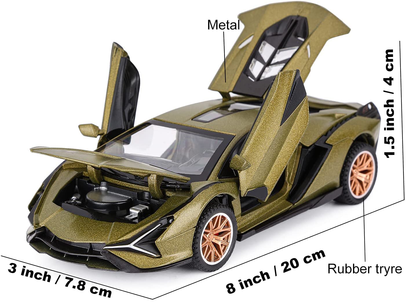 Metal Die Cast car [jj78] (Green)