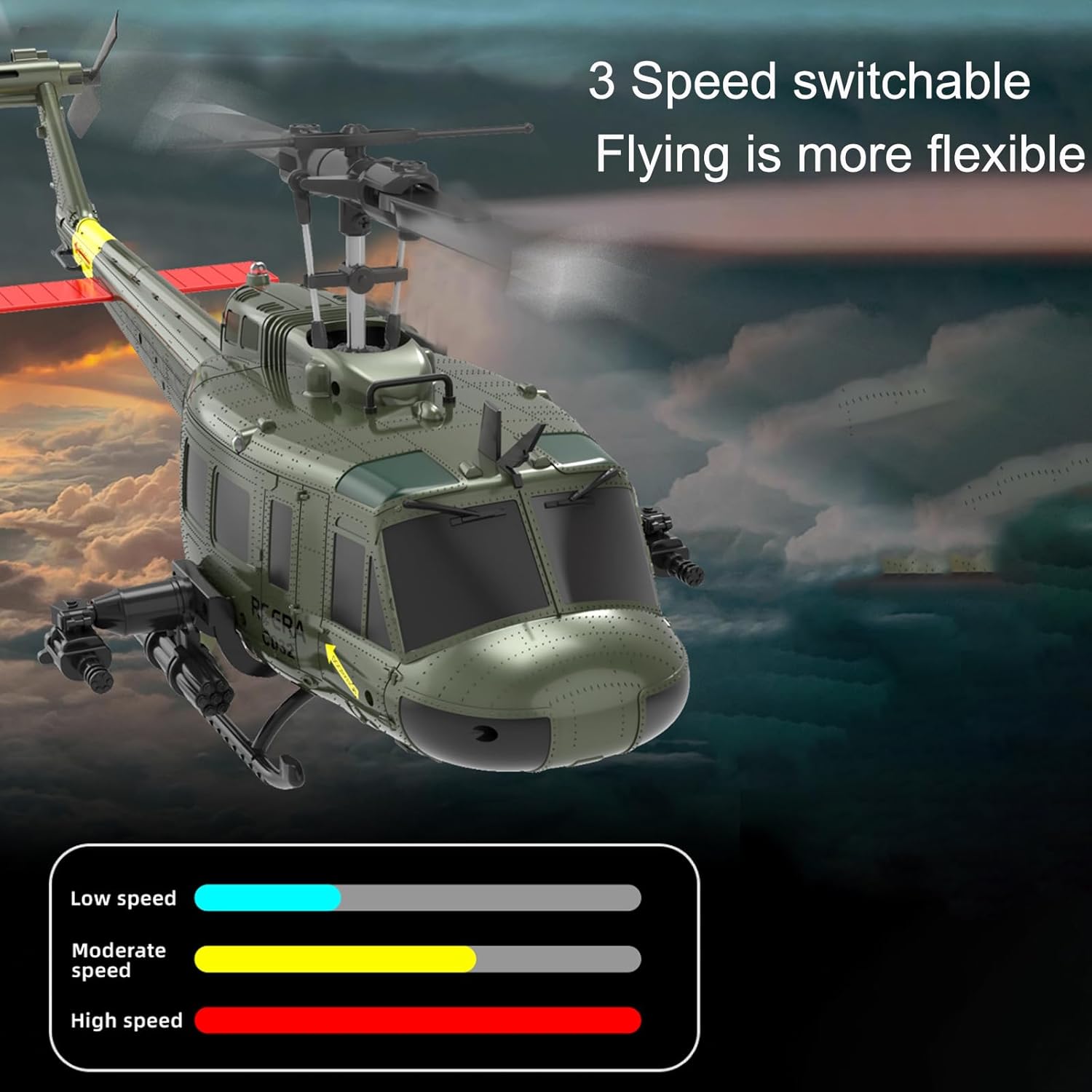 RC Helicopter Aircraft Heli Maintain Altitude with Fly Upside Down 3D Rolling