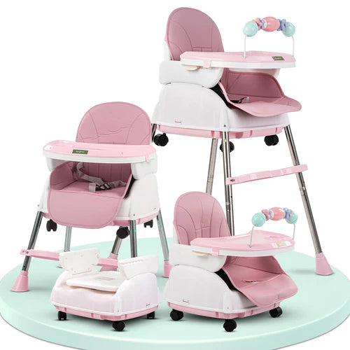 Baby High Chair Nora 4 in 1 pink
