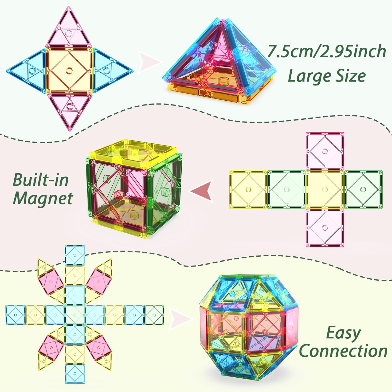 Magnetic Marble Run ball building blocks