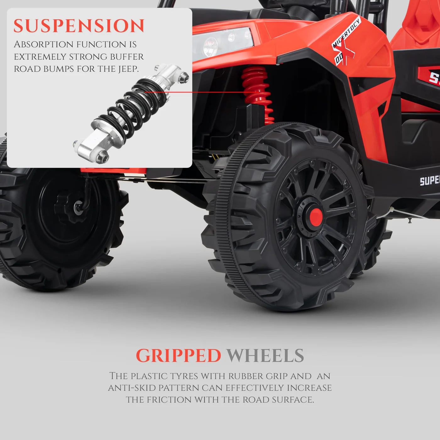 Derak UTV Battery Operated Jeep (RED)