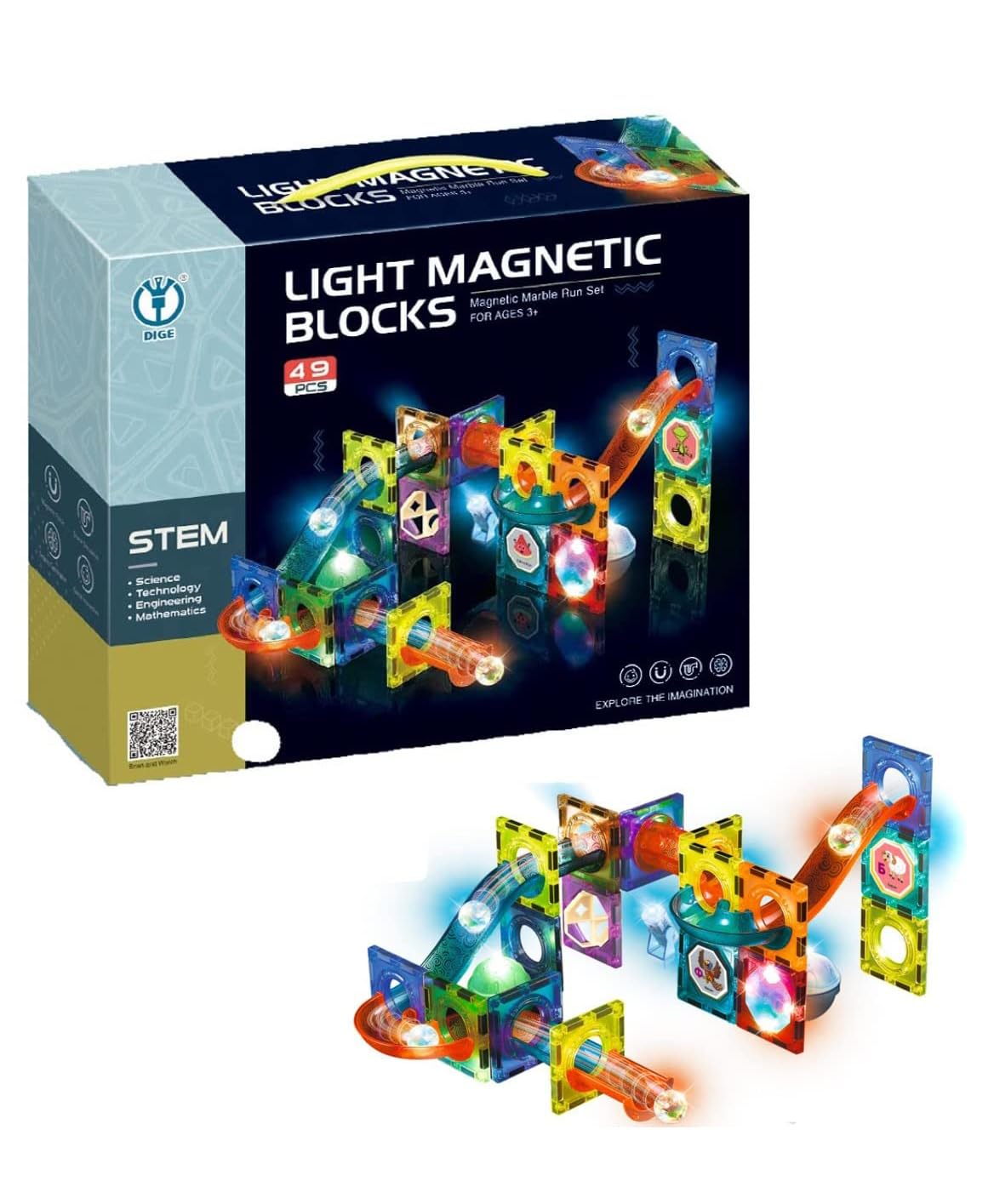 3D Magnet Toys Magnetic Tiles