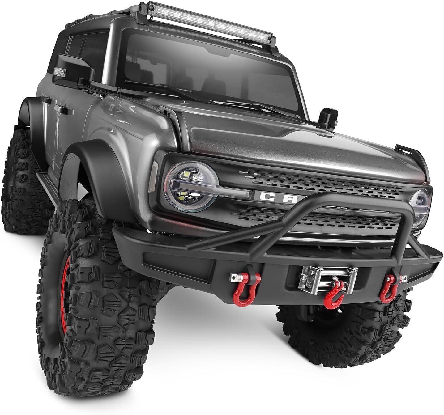 1:10 Scale  2.4G 4WD RC Rock Crawler Car With LED Light Vehicles Climbing Truck Brake