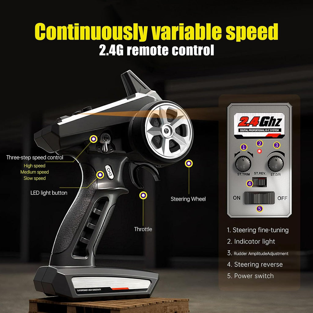 1:16 Brushless Fast Race Remote Control Trucks