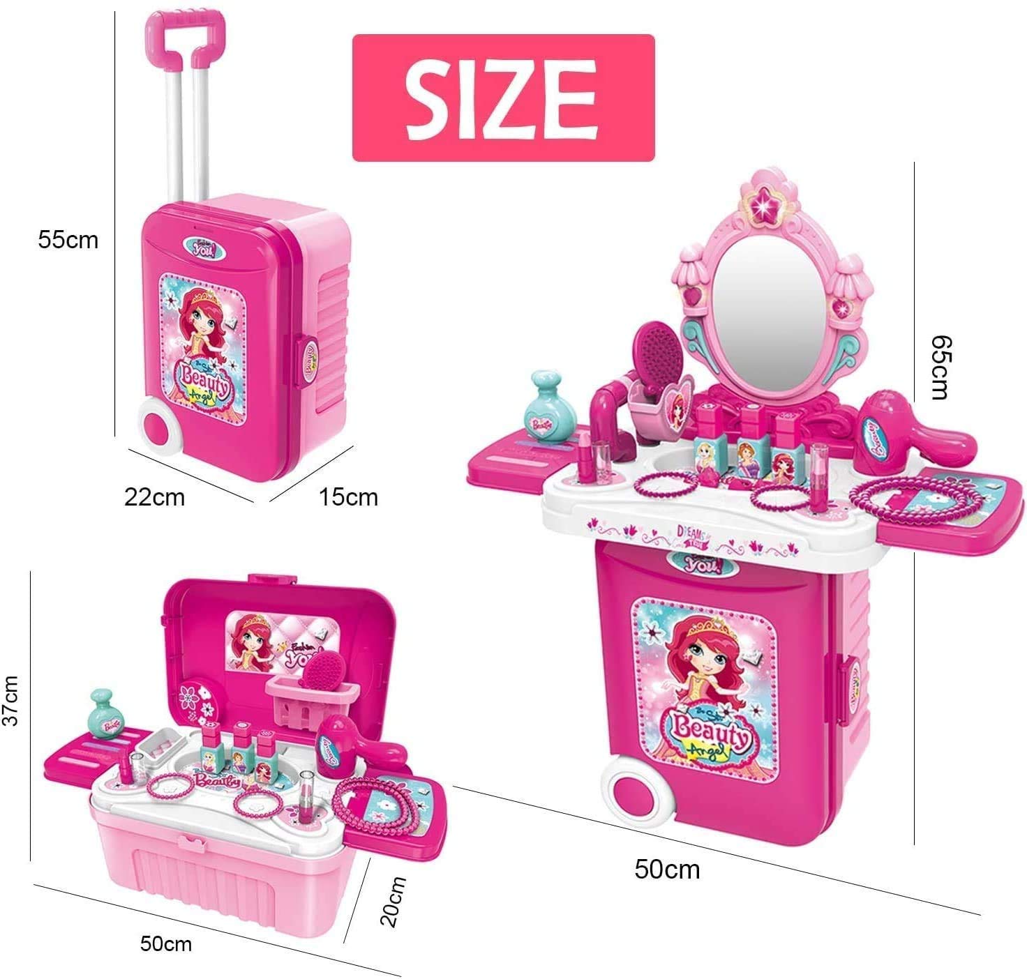 3 In 1 Beauty Set With Suitcase