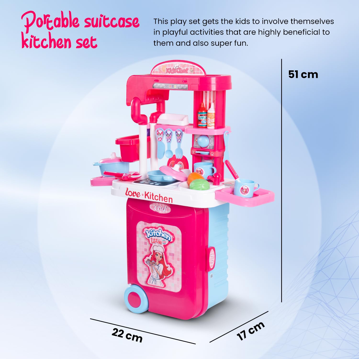 2 in 1 Pretend Play Kitchen Set