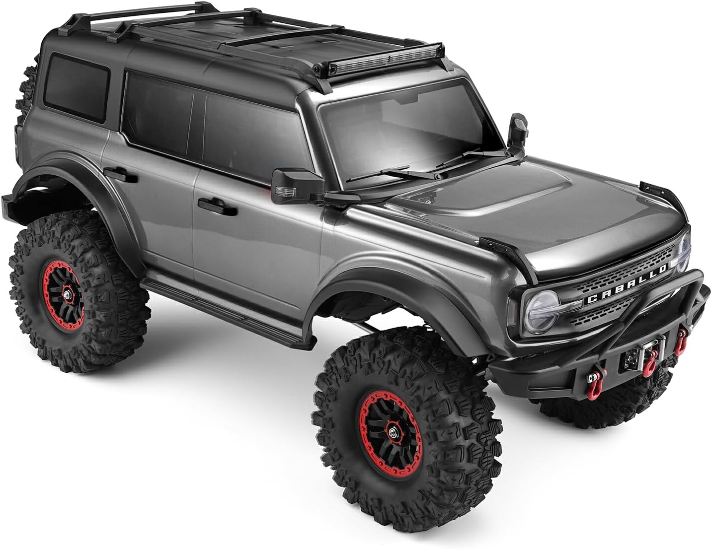 1:10 Scale  2.4G 4WD RC Rock Crawler Car With LED Light Vehicles Climbing Truck Brake