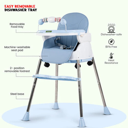 Baby High Chair Nora 4 in 1 blue