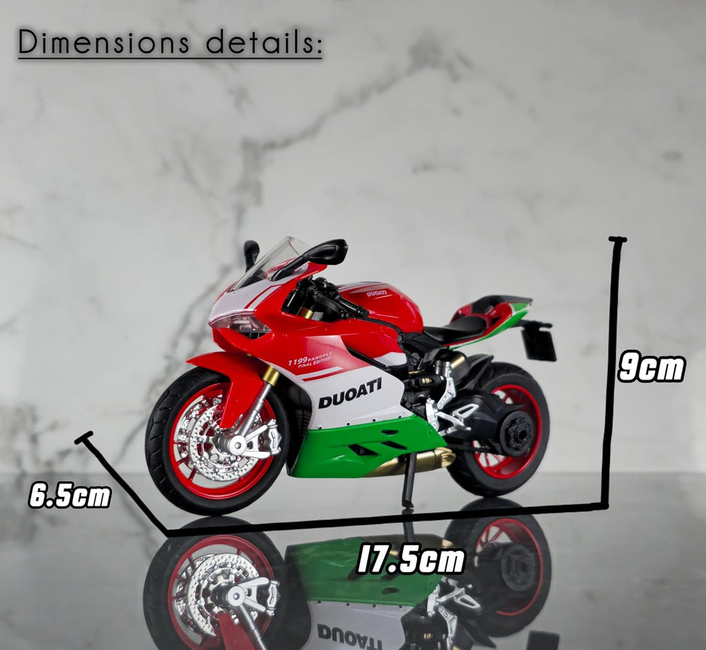 Ducati 1199 superleggera Superbike Sporty Diecast Motorcycle