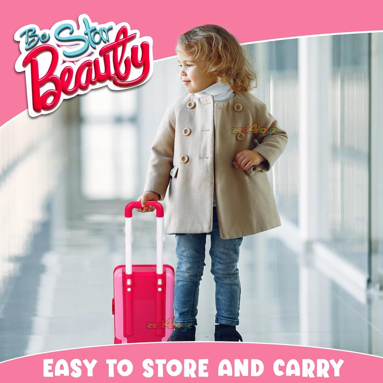 3 in 1 Beauty Makeup Plastic Pretend Play Set