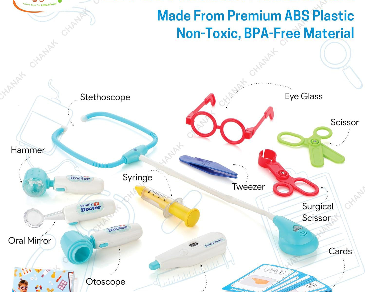 Premium Doctor Set With Pull & Push Trolley