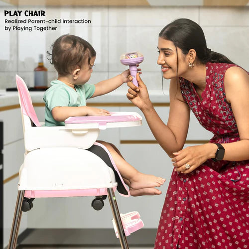 Baby High Chair Nora 4 in 1 pink