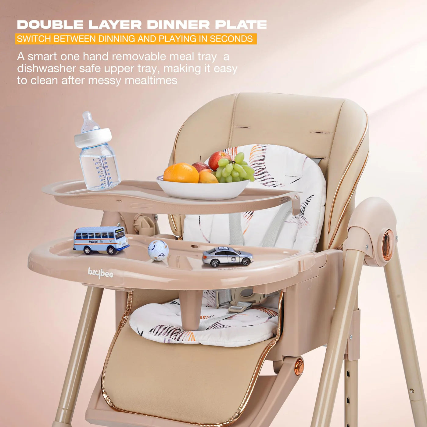 HIGH CHAIR  (BEIGE)