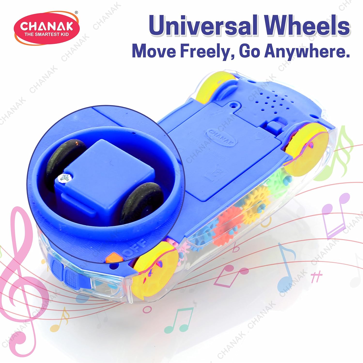 Transparent Gear Car