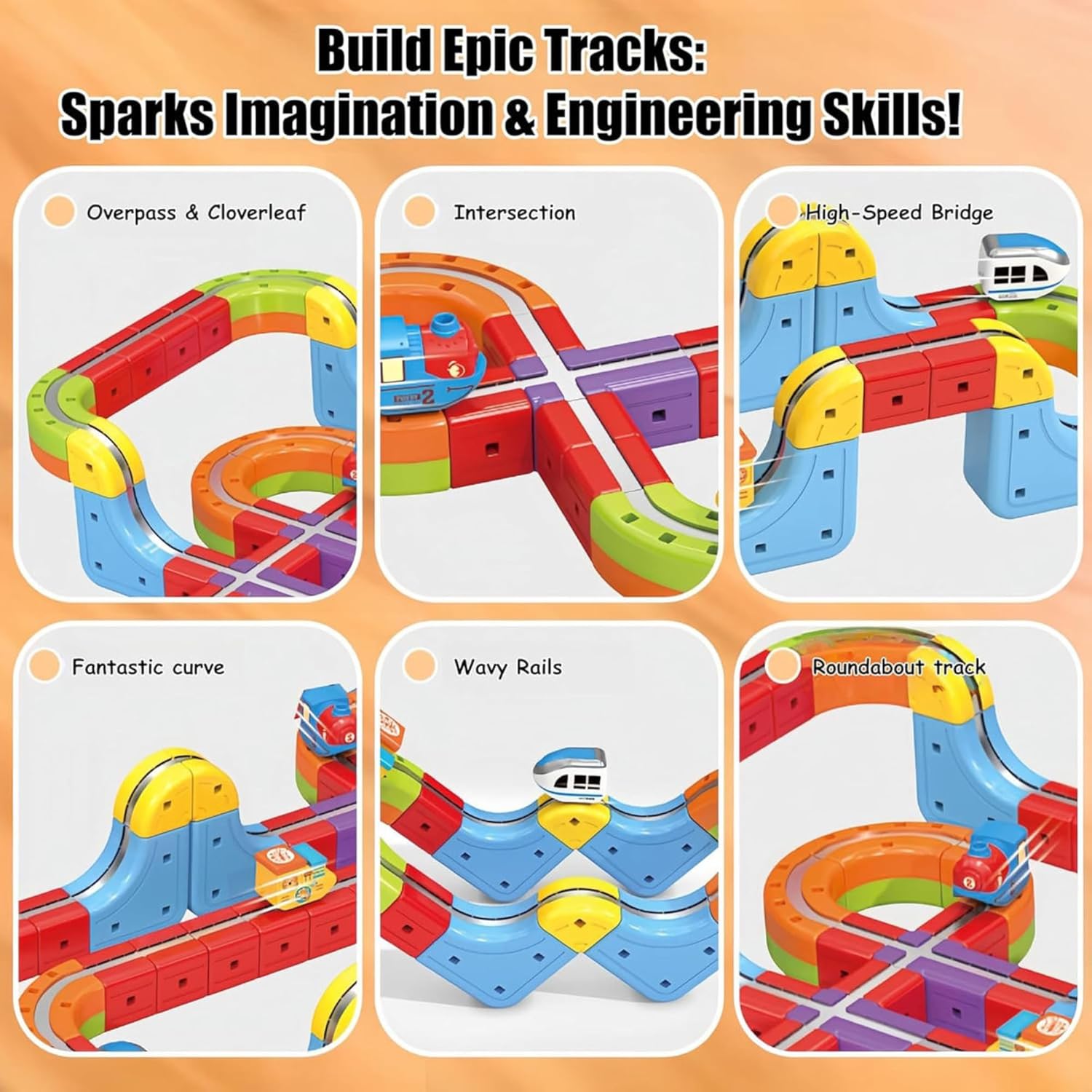 Magnetic Train Set for Kids – 80 Pcs (Copy) (Copy)