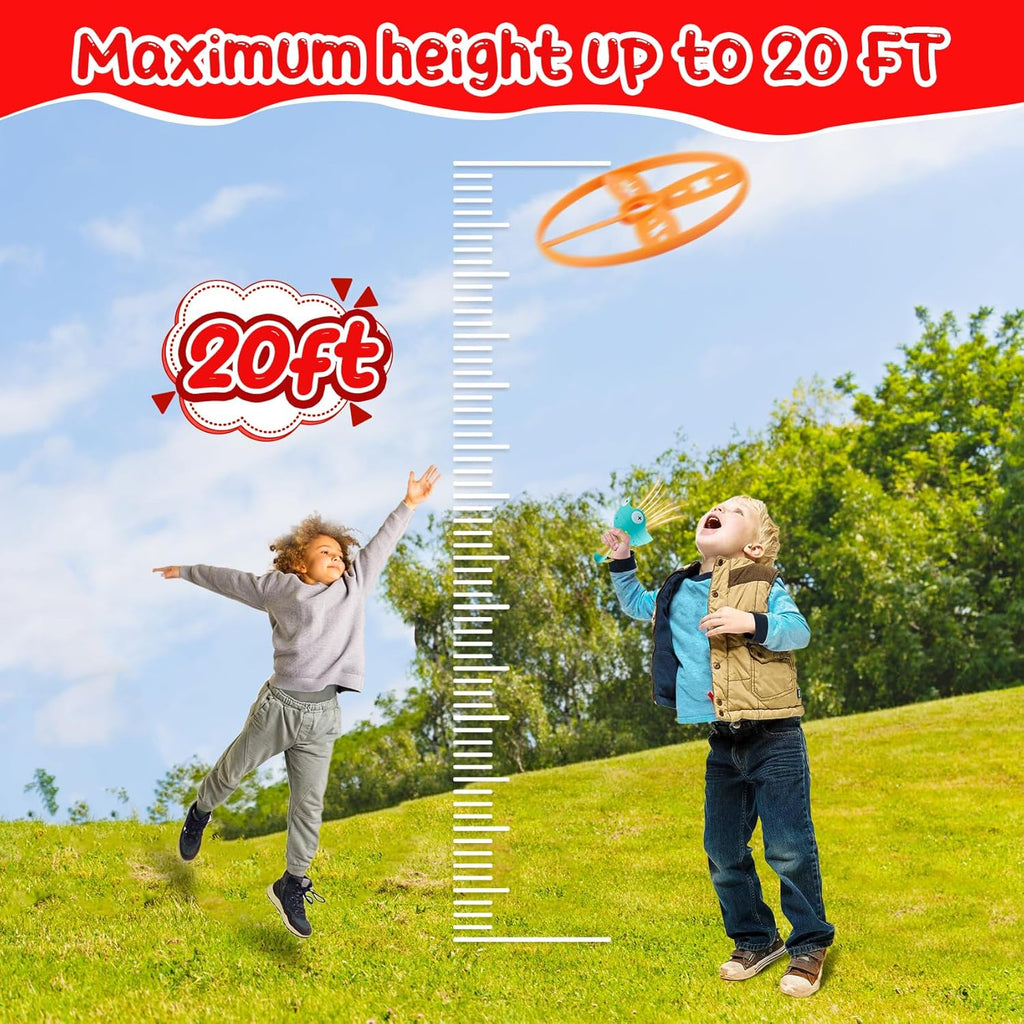 2 Pack Fly Catcher Toys with 28 Flying Discs