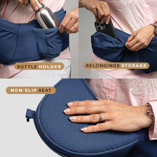 Ergonest Hip Seat Baby Carrier-BLUE