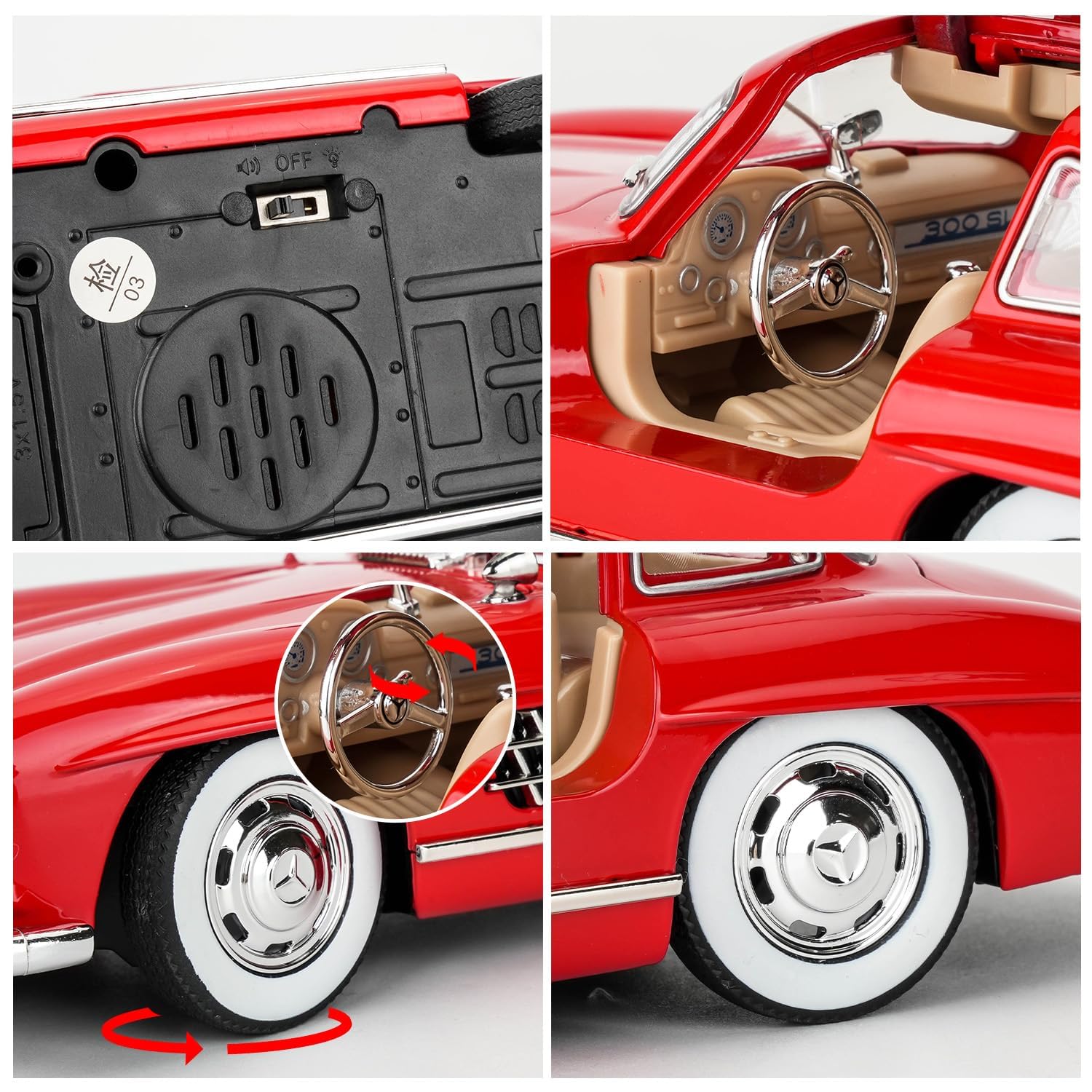 MER-CEDES Ben-Z 300SL Die-Cast Metal Car