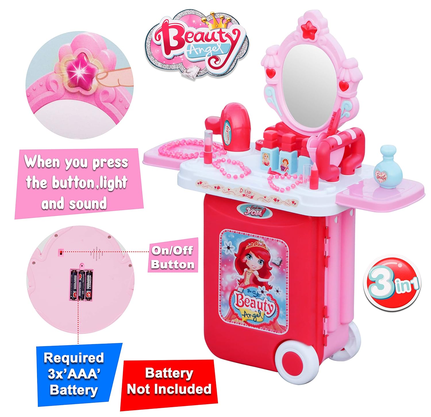 3 In 1 Beauty Set With Suitcase