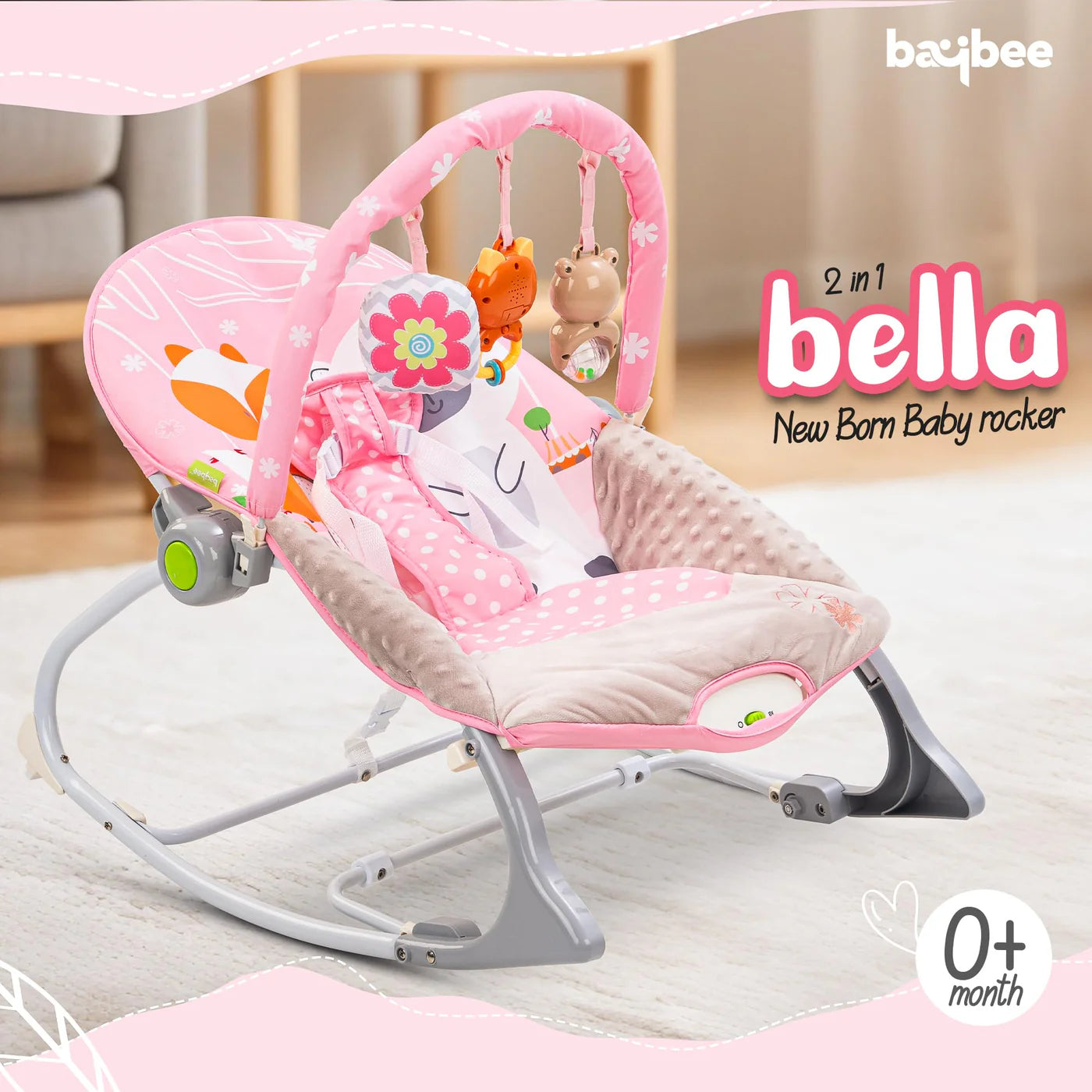 Bella Baby Rocker and Chair (PINK)