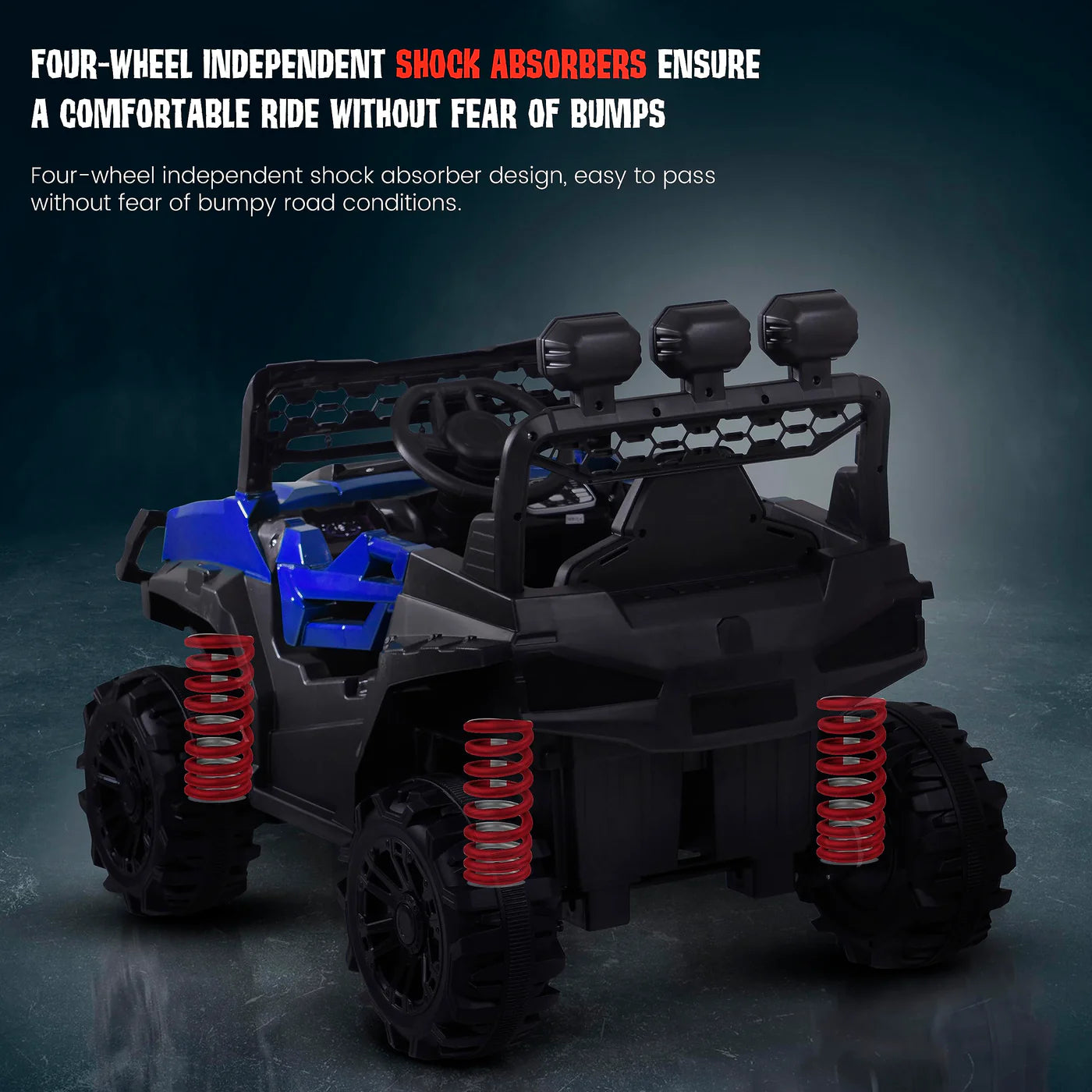 Battery Operated Jeep for Kids (Painted) (BLUE)