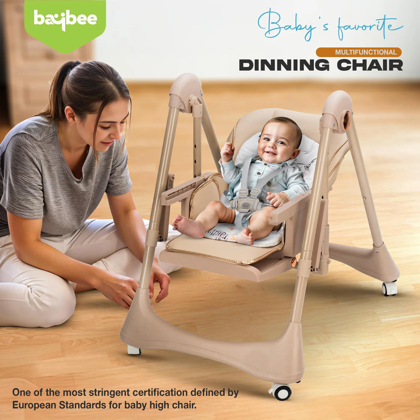 HIGH CHAIR  (BEIGE)