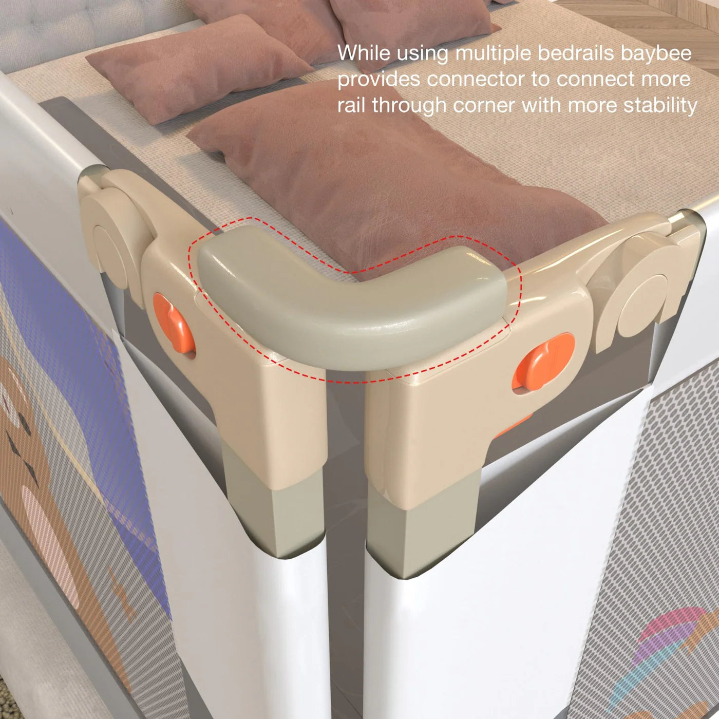 Baby Bed Rail Guard for Baby Safety -150 x 80 cm