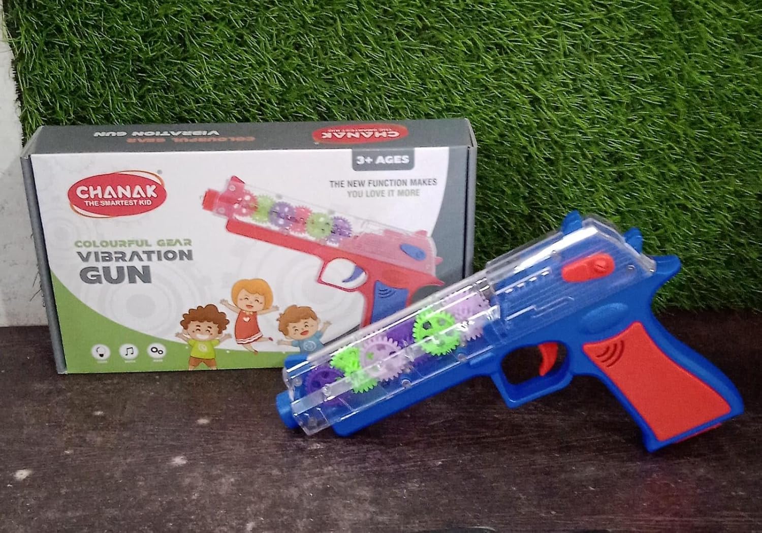 Transparent Gear Gun Toy