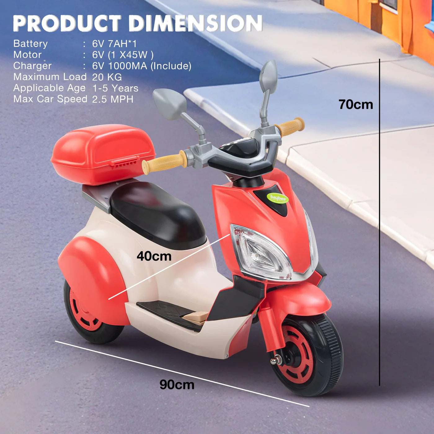 BIKE CREAM / RED