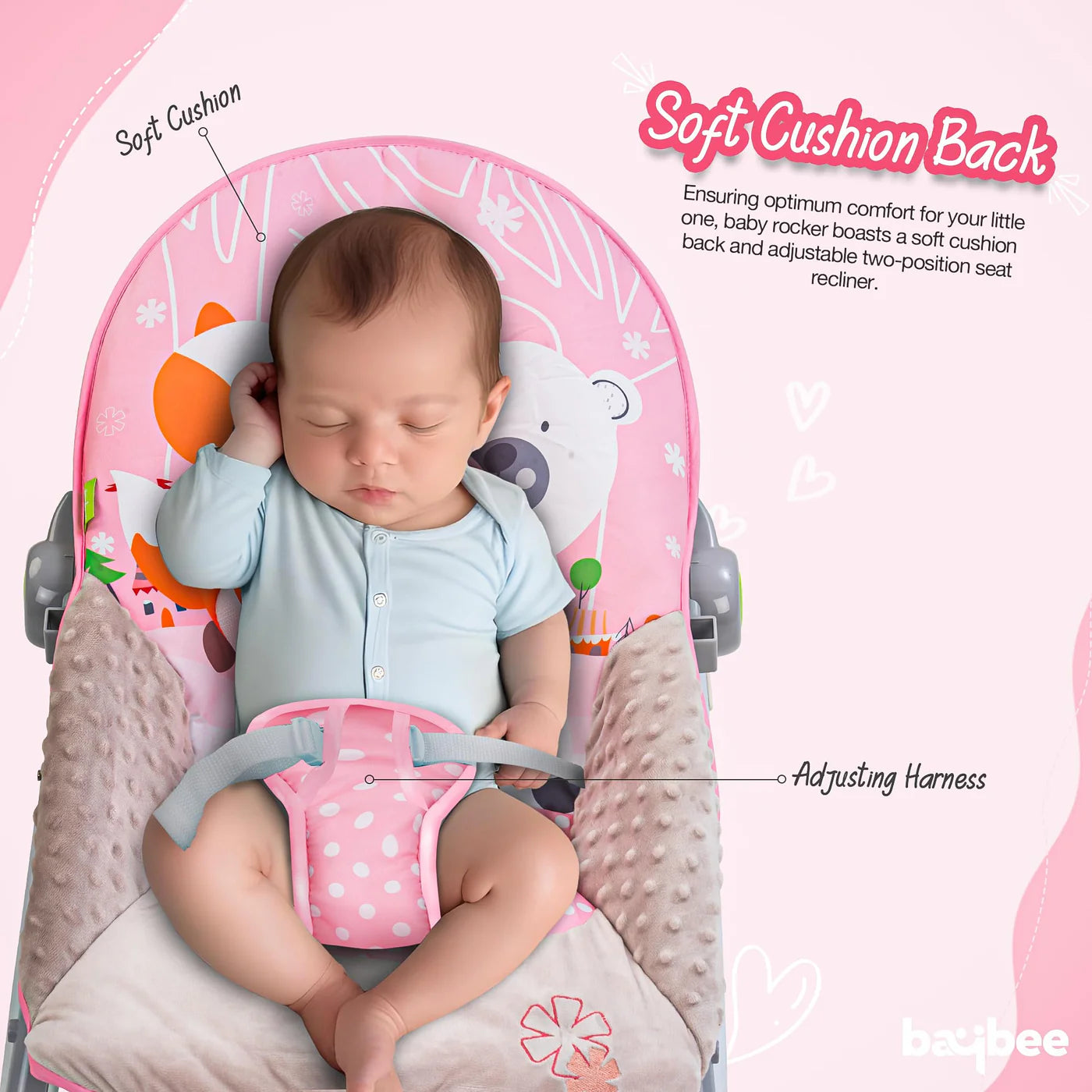 Bella Baby Rocker and Chair (PINK)