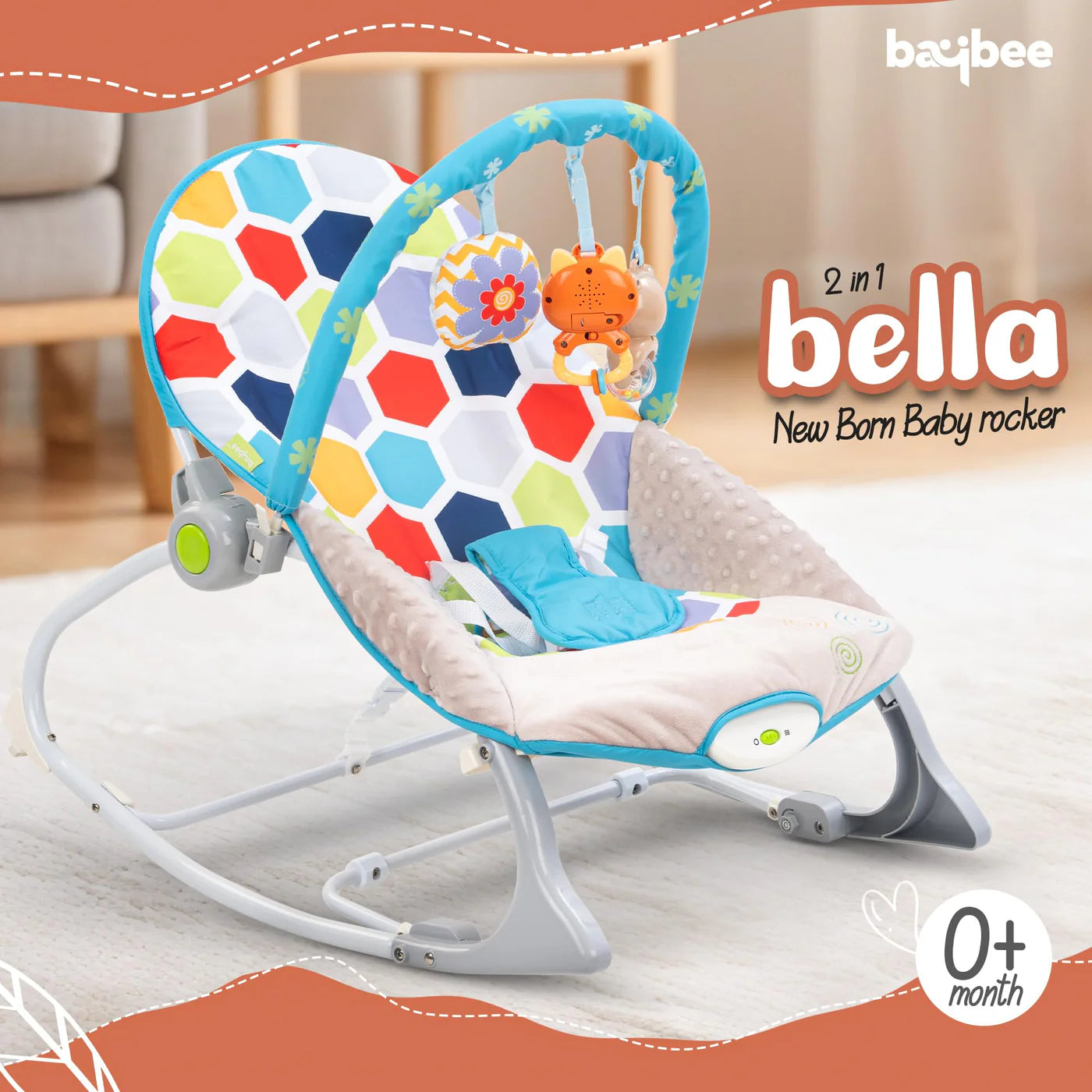 Bella Baby Rocker and Chair ( GREEN )