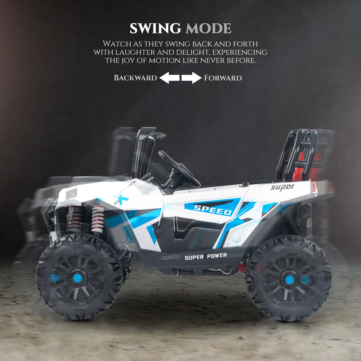 Derak UTV Battery Operated Jeep (WHITE)