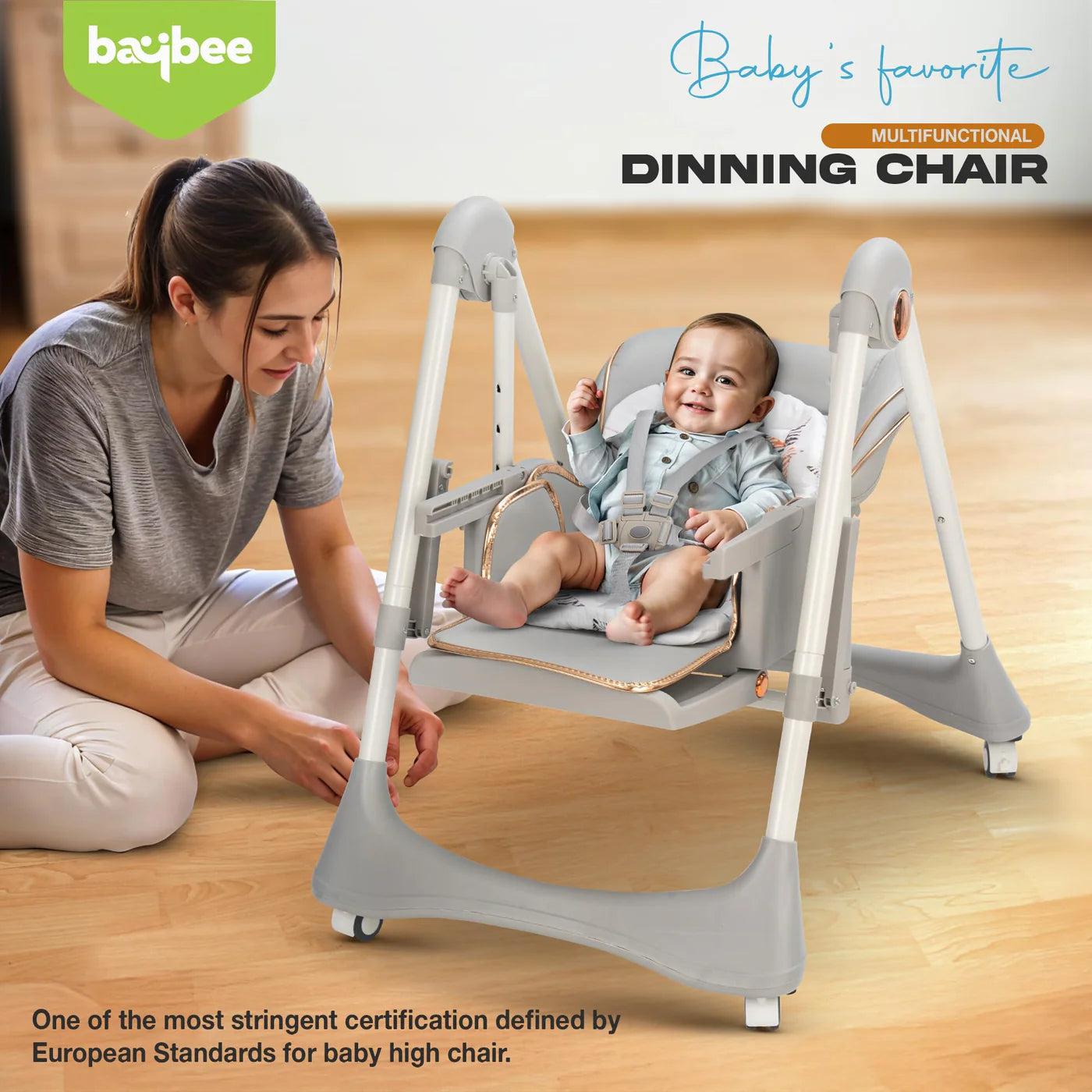 HIGH CHAIR  (BEIGE)