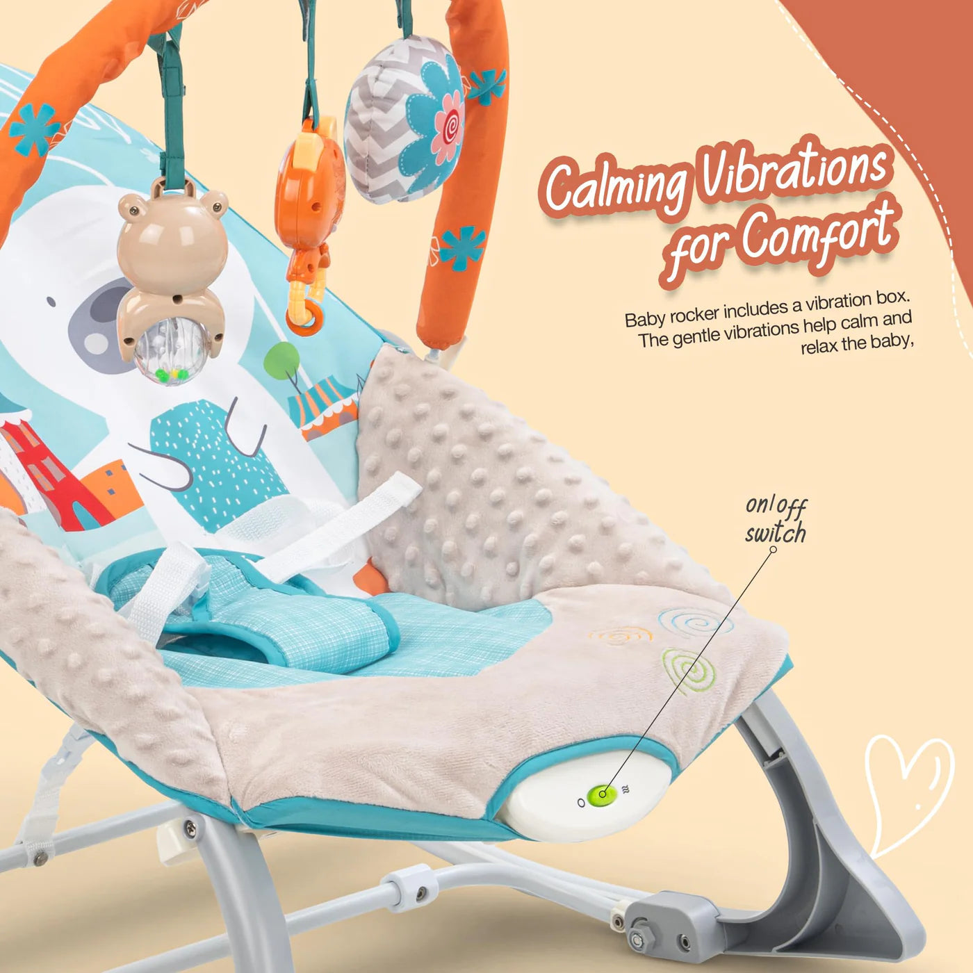 Bella Baby Rocker and Chair ( CREAM)