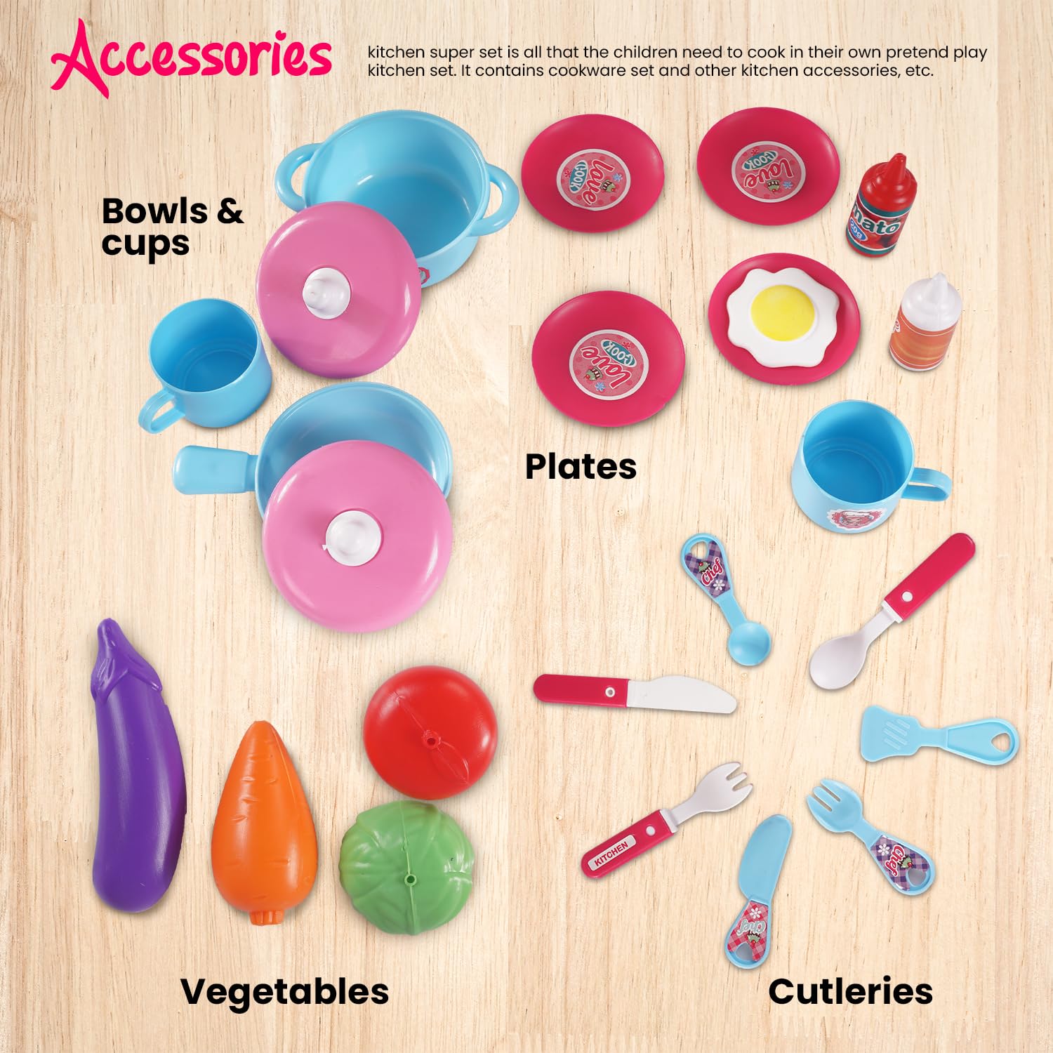 2 in 1 Pretend Play Kitchen Set