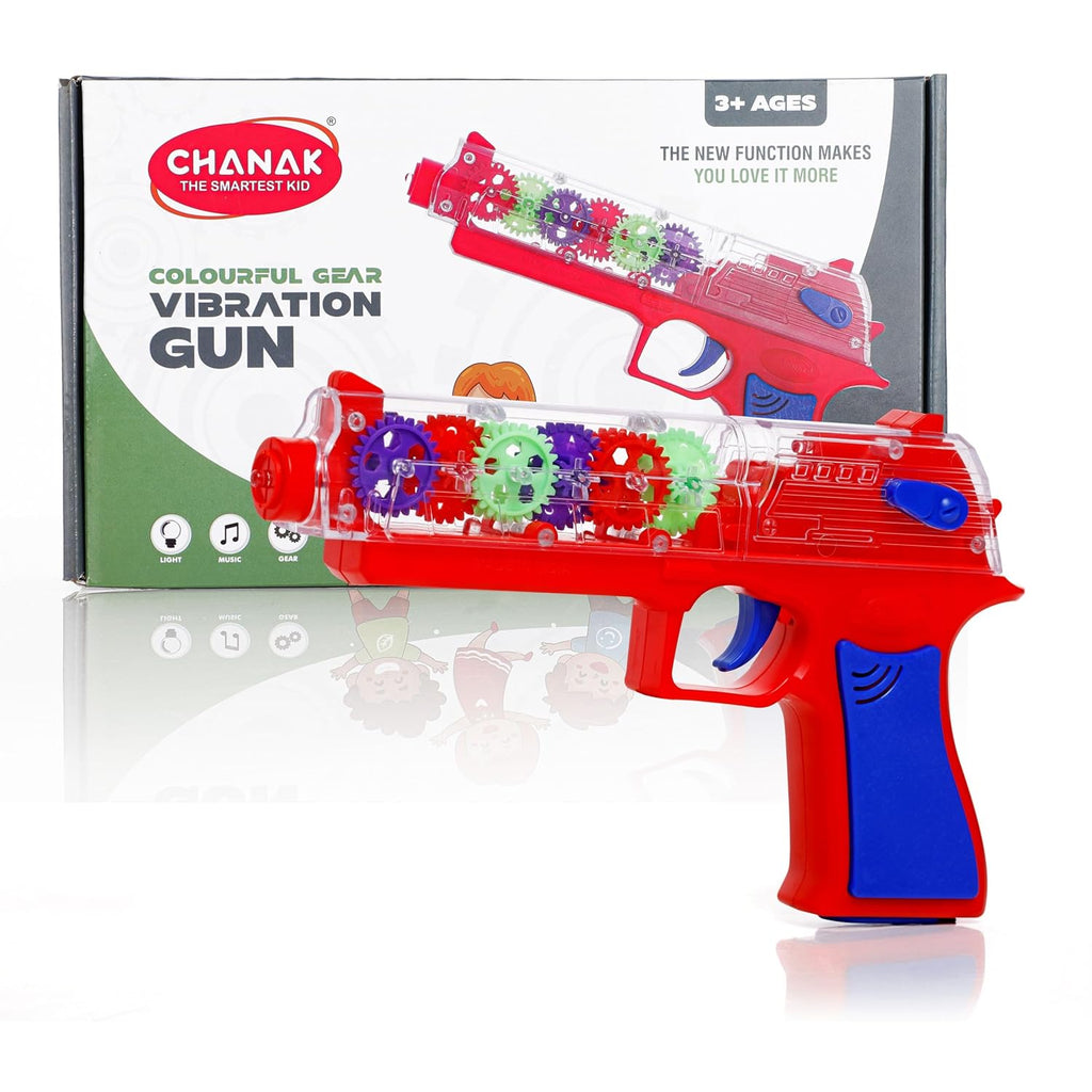 Transparent Gear Gun Toy