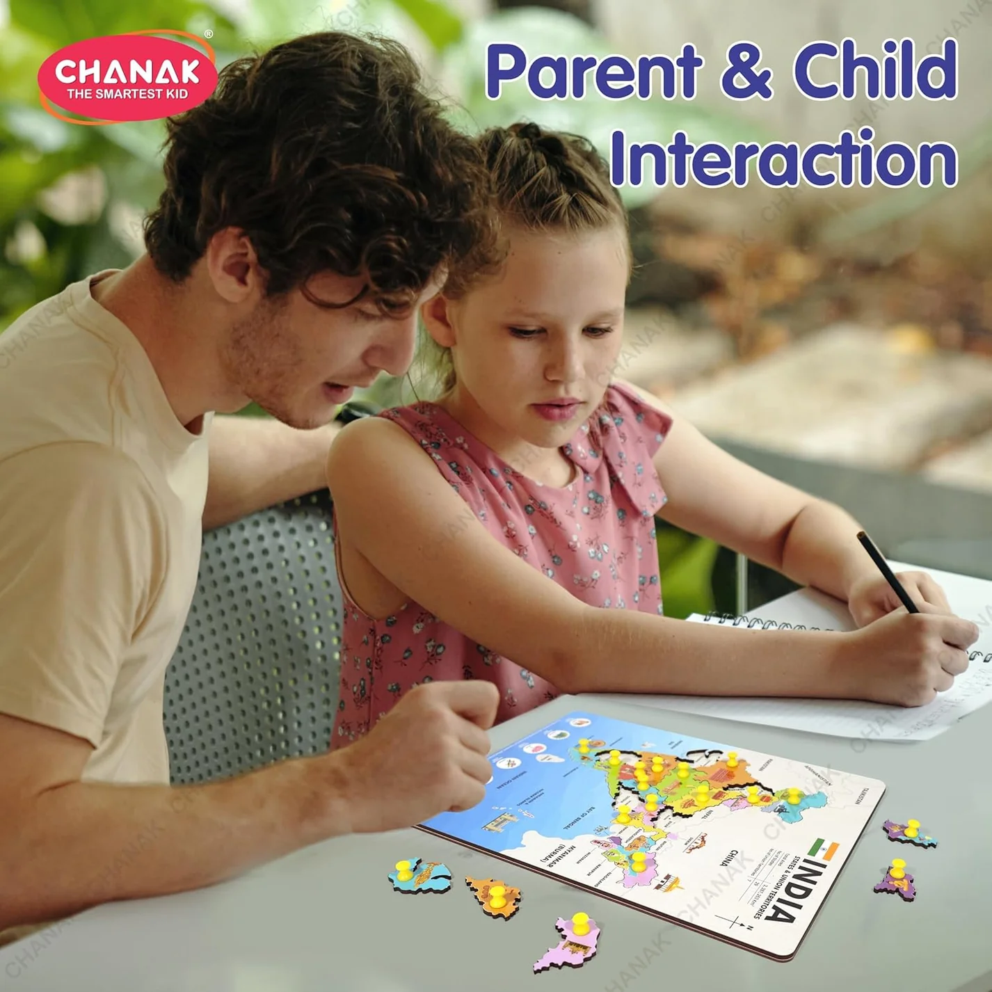 Wooden Political India Map Puzzle