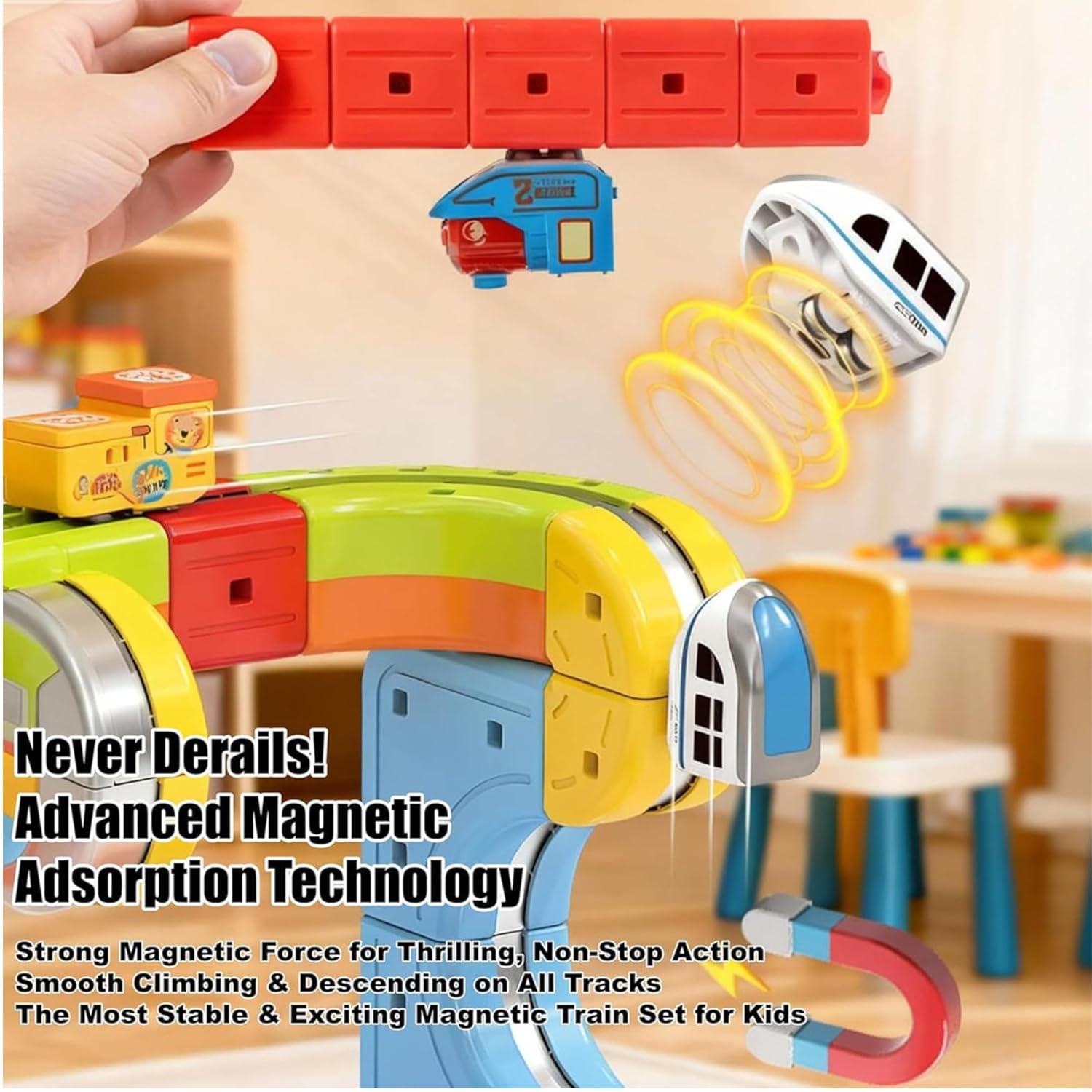 Magnetic Train Set for Kids – 80 Pcs (Copy) (Copy)