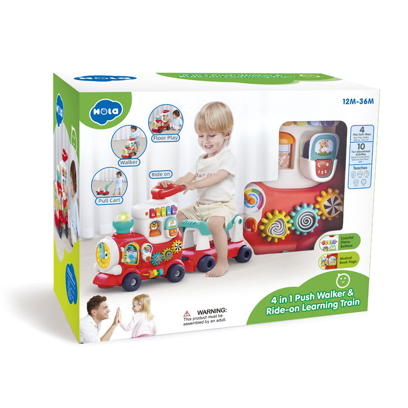 4 in 1 Smart Learning Push & Ride Train