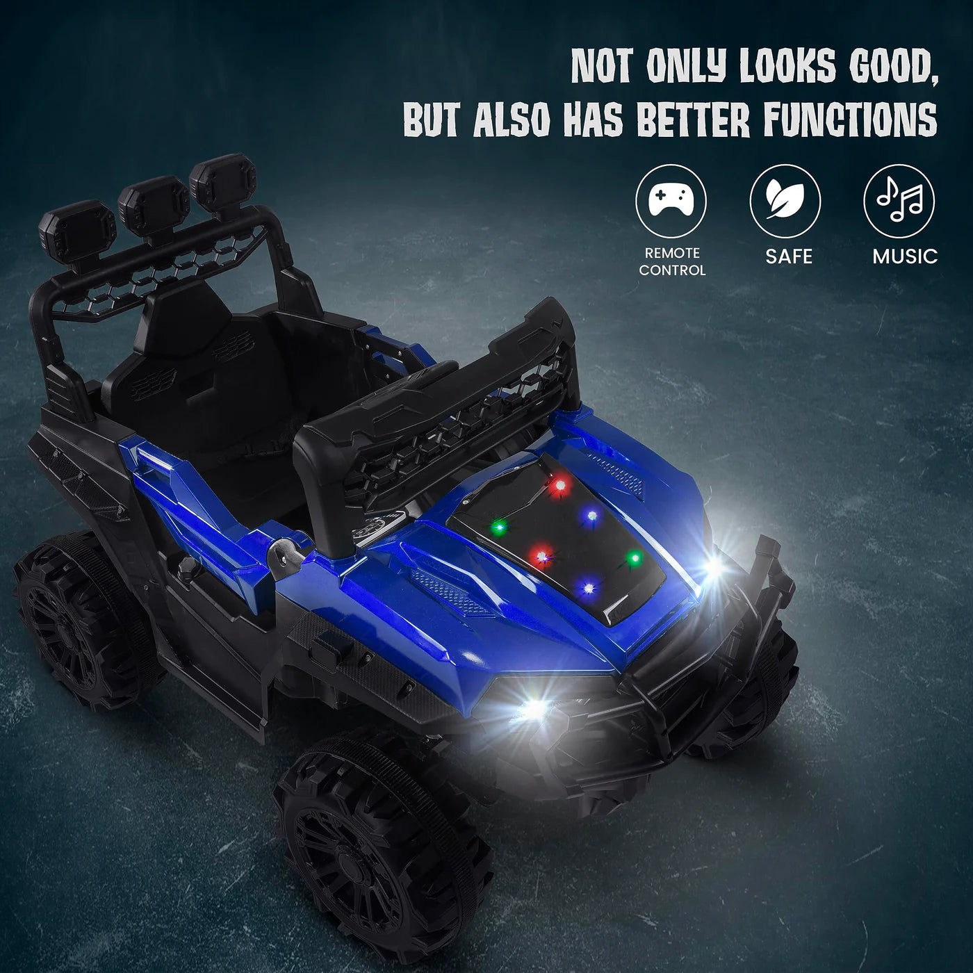 Battery Operated Jeep for Kids (Painted) (BLUE)